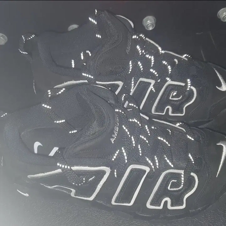 [BUNJANG] Nike Ambush Air More Uptempo Low Sneakers / 나이키X앰부쉬 업템포 로우 블랙 260 A급