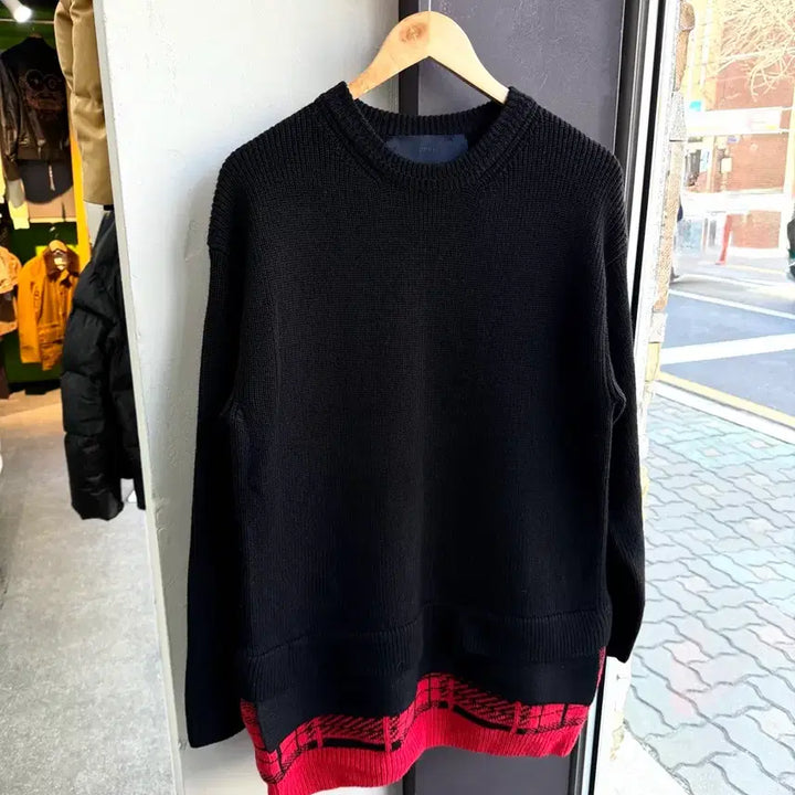 [BUNJANG] Juun.J Layered Wool Sweater / S/ 준지 레이어드 울 스웨터 니트