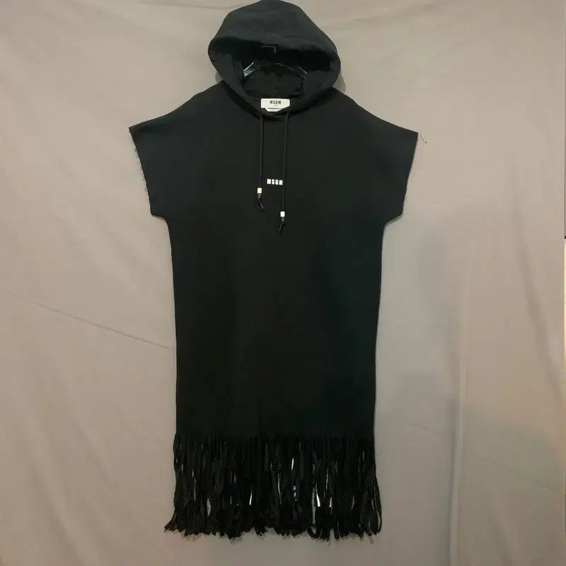[BUNJANG] MSGM Logo Tassel Sleeve Mini Dress / M MSGM 로고 테슬 수술 후드 반팔 원피스