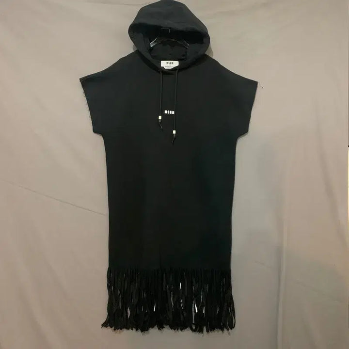 [BUNJANG] MSGM Logo Tassel Sleeve Mini Dress / M MSGM 로고 테슬 수술 후드 반팔 원피스