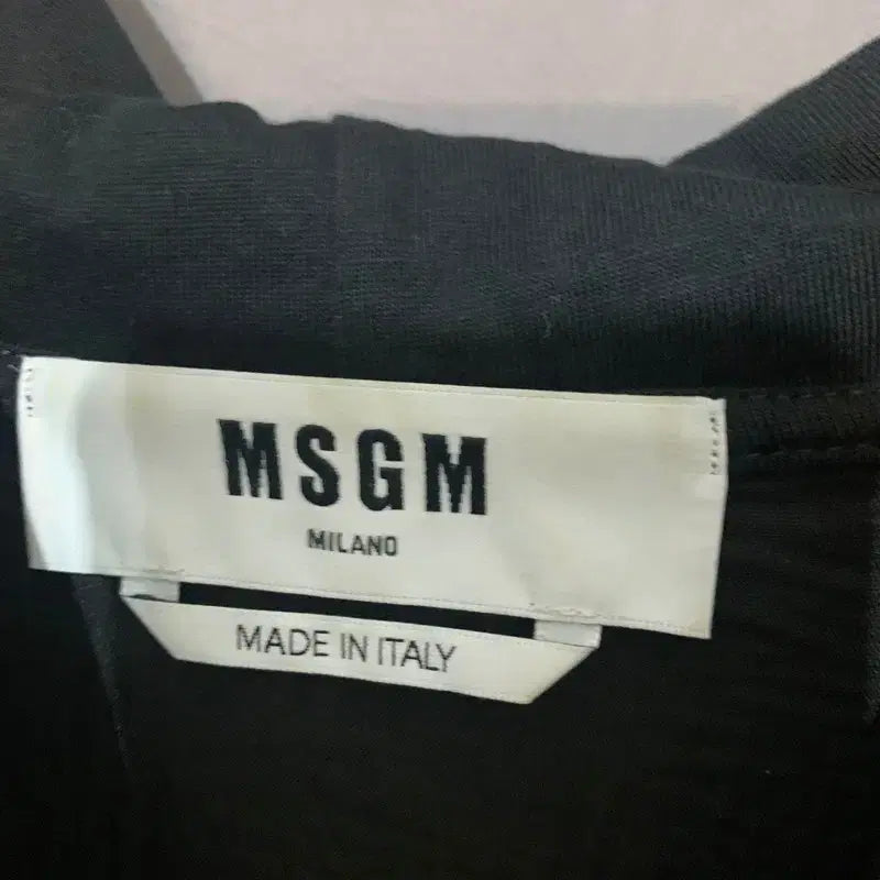 [BUNJANG] MSGM Logo Tassel Sleeve Mini Dress / M MSGM 로고 테슬 수술 후드 반팔 원피스