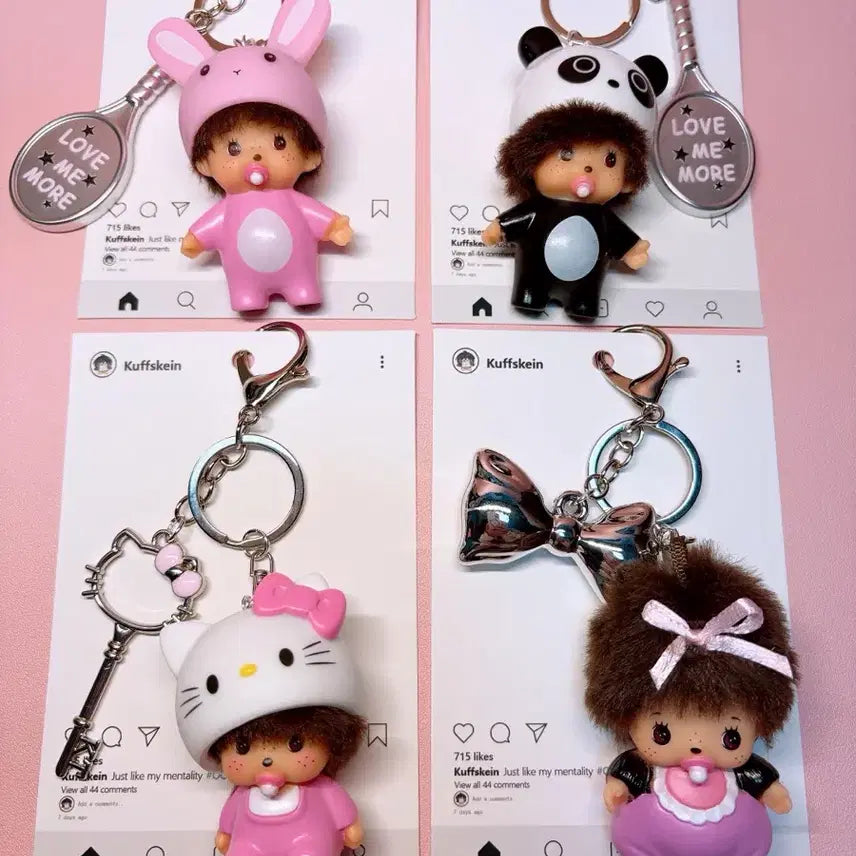 [BUNJANG] BabyMonster Monchhichi Keyring / 베이비몬치치키링 베베치치 몬치치키링