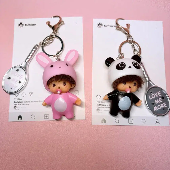[BUNJANG] BabyMonster Monchhichi Keyring / 베이비몬치치키링 베베치치 몬치치키링