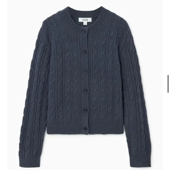 [BUNJANG] COS Cable Knit Cardigan / 새상품) COS 코스 케이블 꽈배기 니트 가디건