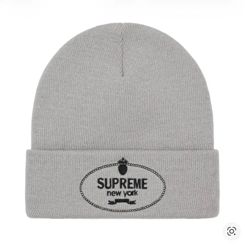 [BUNJANG] Supreme Crest Beanie Gray / 슈프림 크레스트 비니 그레이 - 24FW