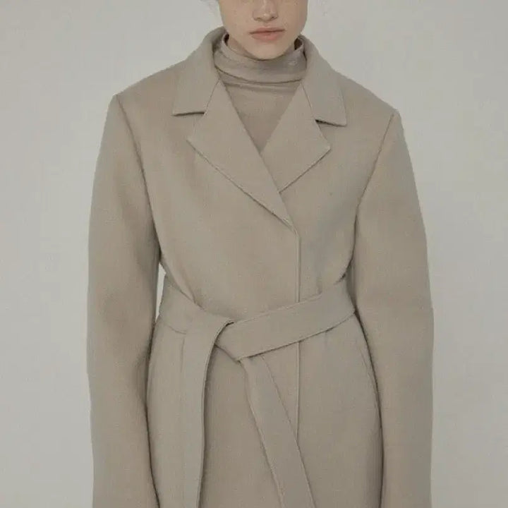 [BUNJANG] Coquette Belted Wool Coat Ivory / 원가20) 코켓 벨티드 울 코트 아이보리