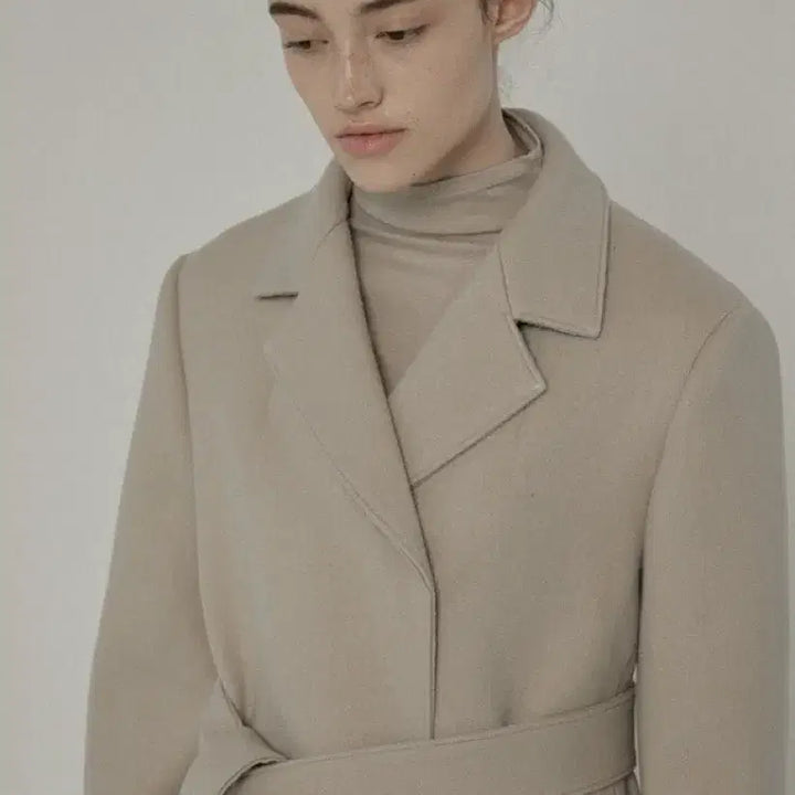 [BUNJANG] Coquette Belted Wool Coat Ivory / 원가20) 코켓 벨티드 울 코트 아이보리