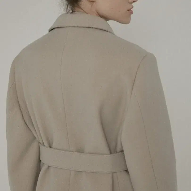 [BUNJANG] Coquette Belted Wool Coat Ivory / 원가20) 코켓 벨티드 울 코트 아이보리