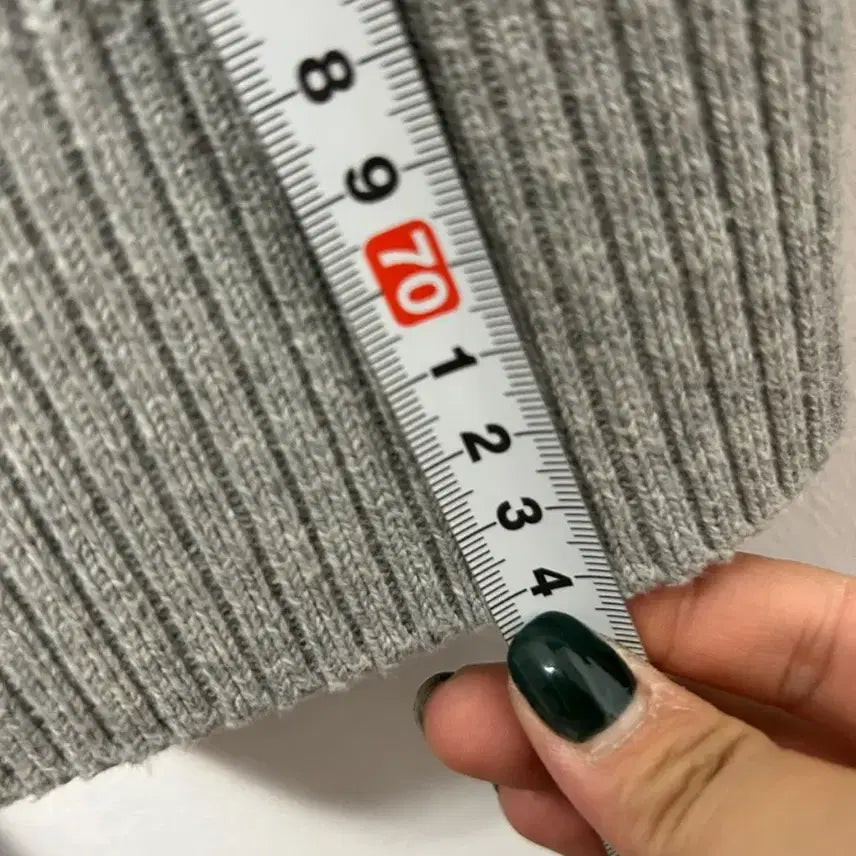 [BUNJANG] Polo Club Cable Knit Sweater Grey M / 폴로클럽 케이블 니트 스웨터 회색 M