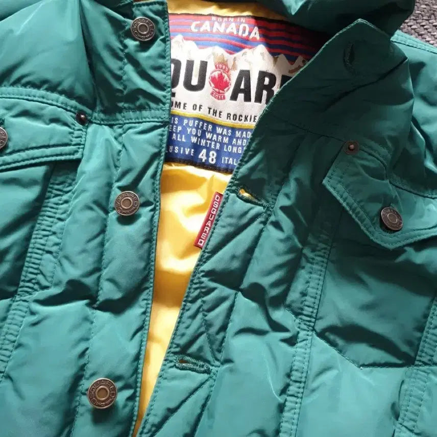 [BUNJANG] Dsquared2 Cropped Padded Jacket / 디스퀘어드2 숏패딩 트러커 라이더 스타일 크롭패딩