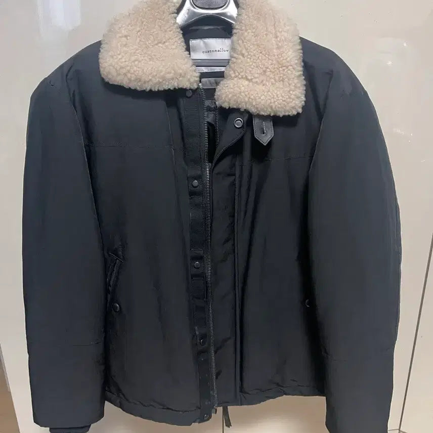 [BUNJANG] Customellow Mouton Collar Down Jumper / 커스텀멜로우 무스탕 카라 다운 점퍼