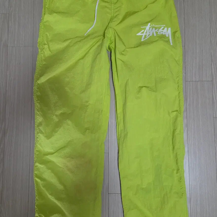 [BUNJANG] Nike Stussy Beach Pants (M) Neon / 나이키 스투시 비치팬츠