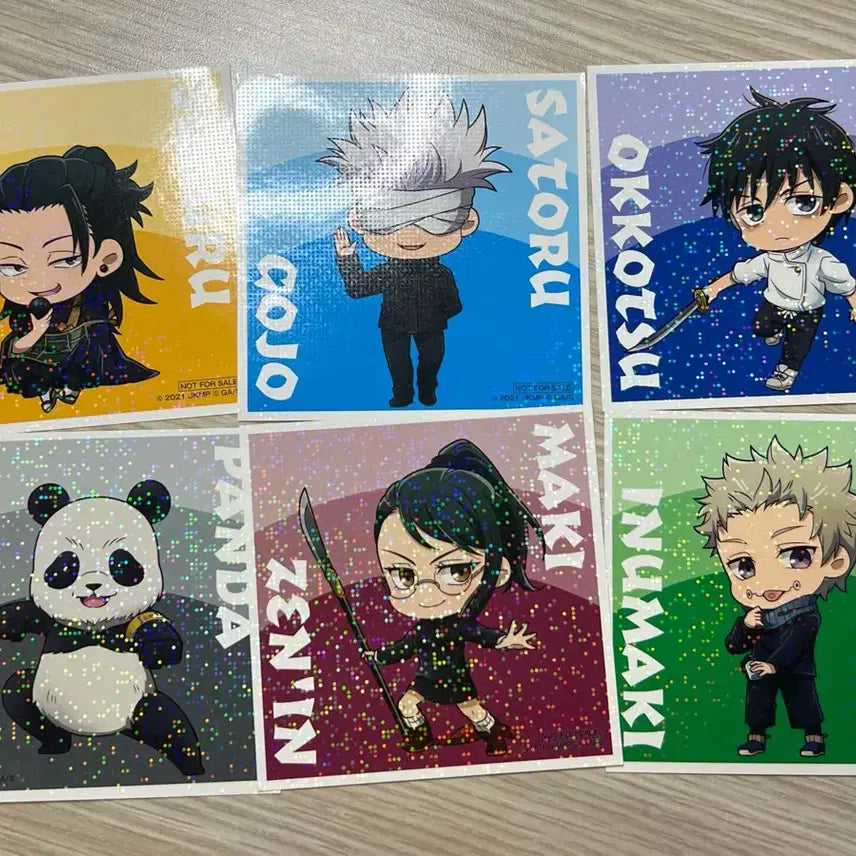 [BUNJANG] Jujutsu Kaisen 0 Animate Special Sticker Set / [일괄] 주술회전0 애니메이트 특전 스티커 세트 게토 고죠 유타 토게
