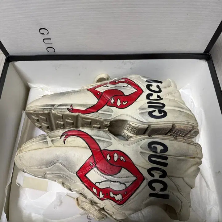 [BUNJANG] Gucci Rhyton Lip Dirty Sneakers / [9] 구찌 라이톤 입술더티 스니커즈