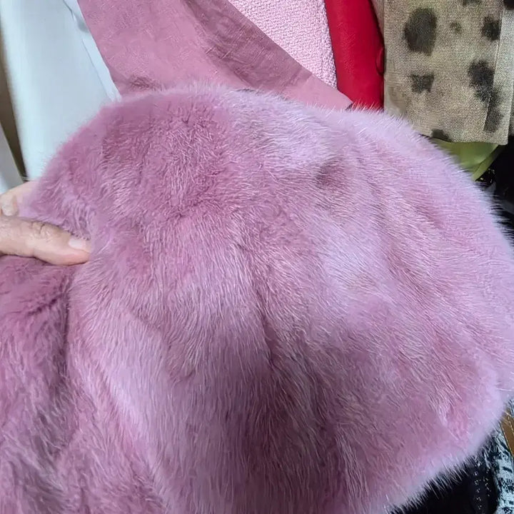 [BUNJANG] Pink Mink Bag / 핑크 밍크 가방