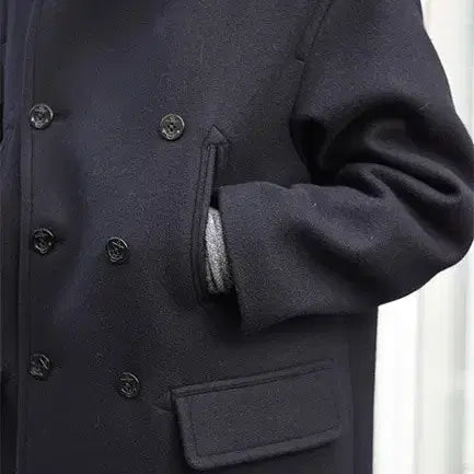 [BUNJANG] Blurhms 2024AW Pea Coat / [3] (택, 단추O) Blurhms 2024AW 피코트