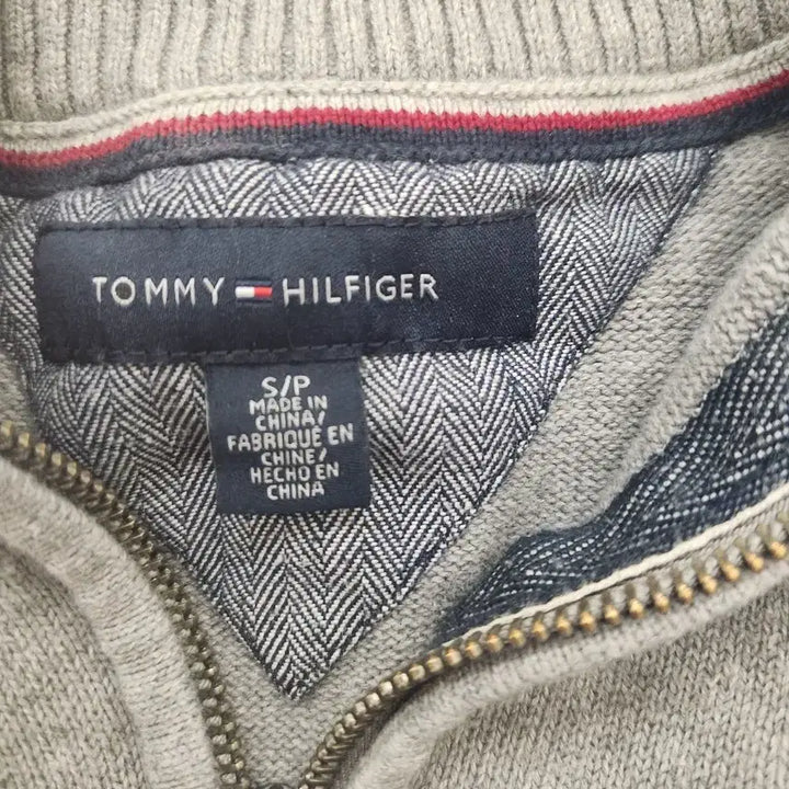 [BUNJANG] Tommy Hilfiger Half Neck Knit Gray / 타미힐피거 하프넥 니트 그레이