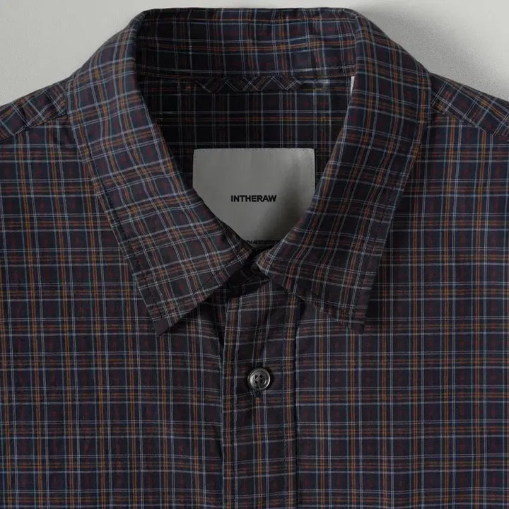 [BUNJANG] In the Low Plaid Check Shirt Navy (Size 3) / (새상품) 인더로우 플레이드 체크셔츠 네이비 3사이즈