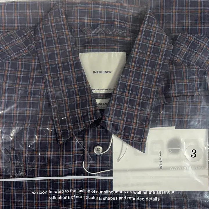 [BUNJANG] In the Low Plaid Check Shirt Navy (Size 3) / (새상품) 인더로우 플레이드 체크셔츠 네이비 3사이즈