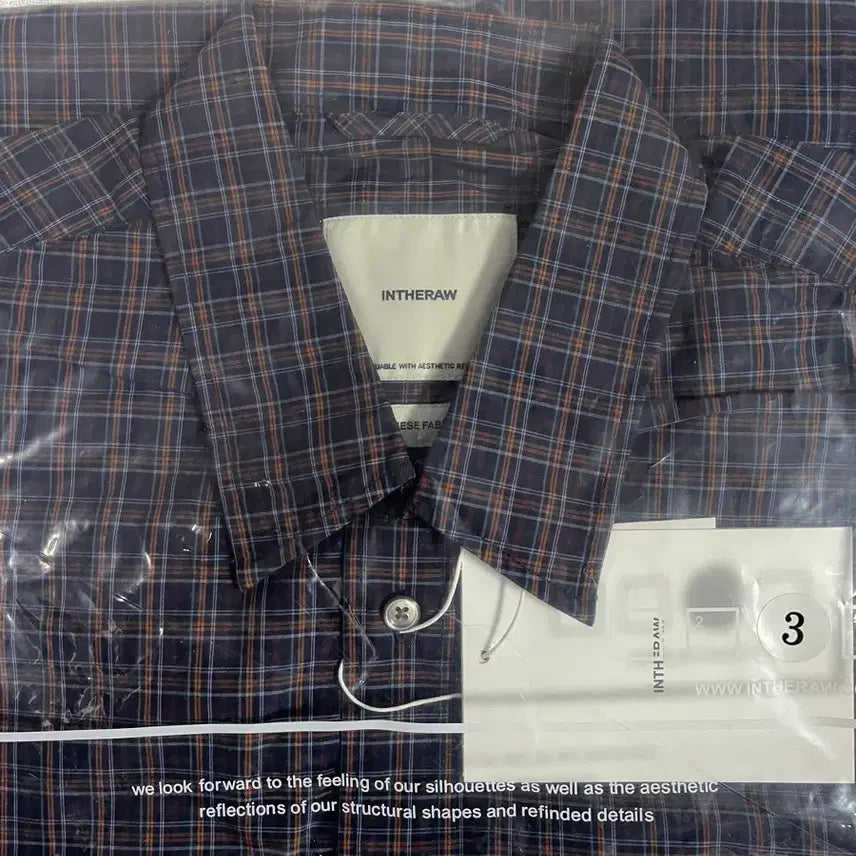 [BUNJANG] In the Low Plaid Check Shirt Navy (Size 3) / (새상품) 인더로우 플레이드 체크셔츠 네이비 3사이즈