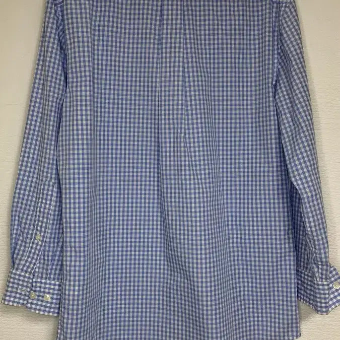 [BUNJANG] US Polo Assn. Blue Check Long Sleeve Shirt / US폴로 어슨 블루 체크 긴팔 셔츠