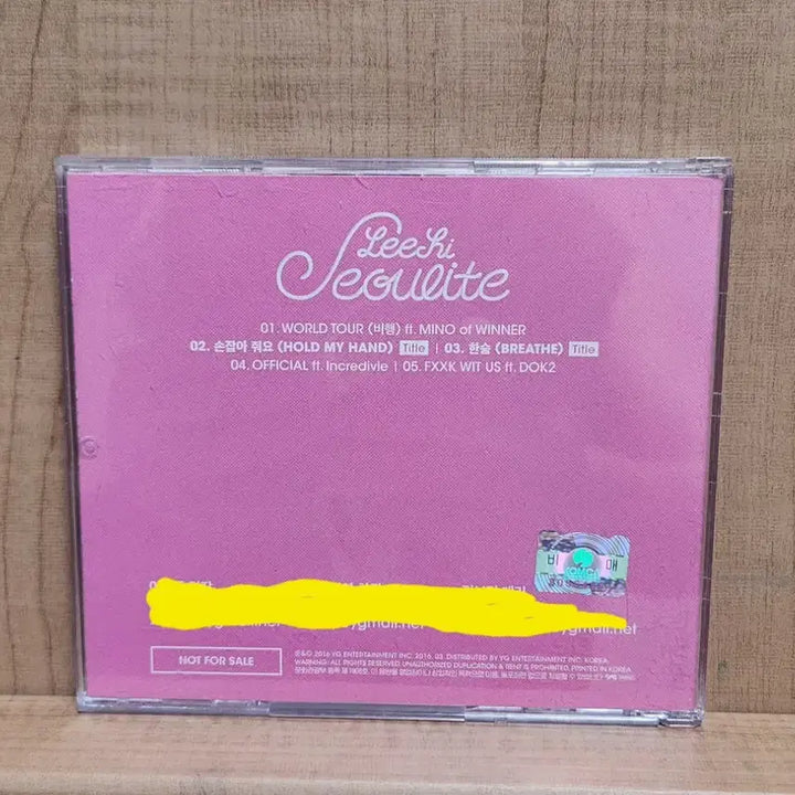 [BUNJANG] Lee Hi SEOULITE Signed CD / (Lee Hi) 이하이 SEOULITE 프로모션 친필사인 CD