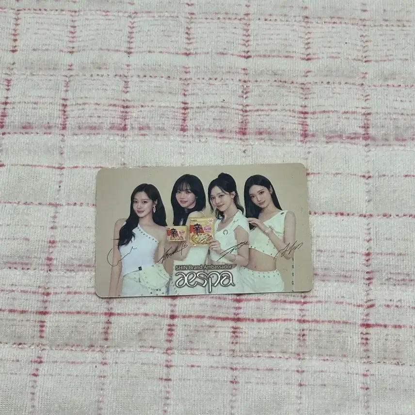 [BUNJANG] aespa Shin Ramyun Toowoomba Photocard / 에스파 신라면 투움바 포토카드