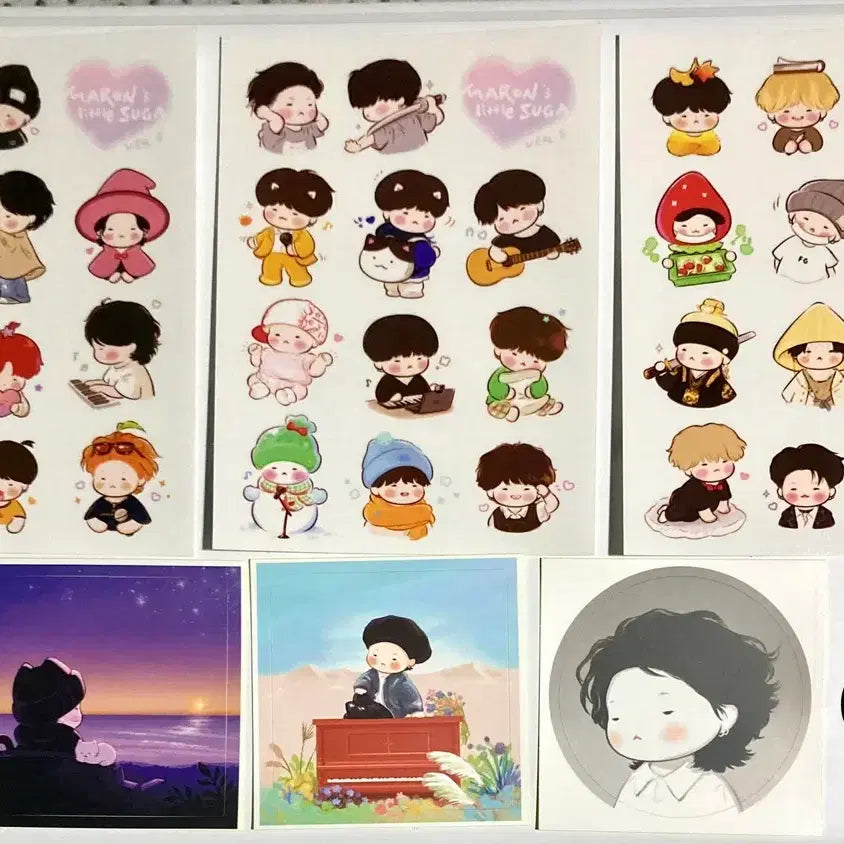 [SOLD OUT] 방탄 스티커 비공굿 슈가 윤기 마론님