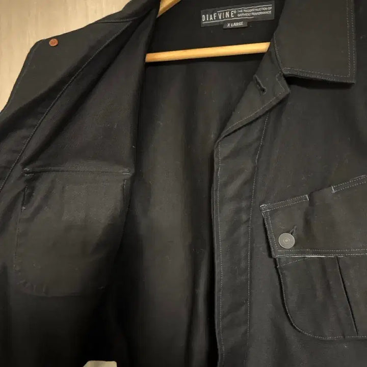 [BUNJANG] D.I.A.F Black Pocket Jacket XL / 디아프바인 블랙 포켓 자켓 xl
