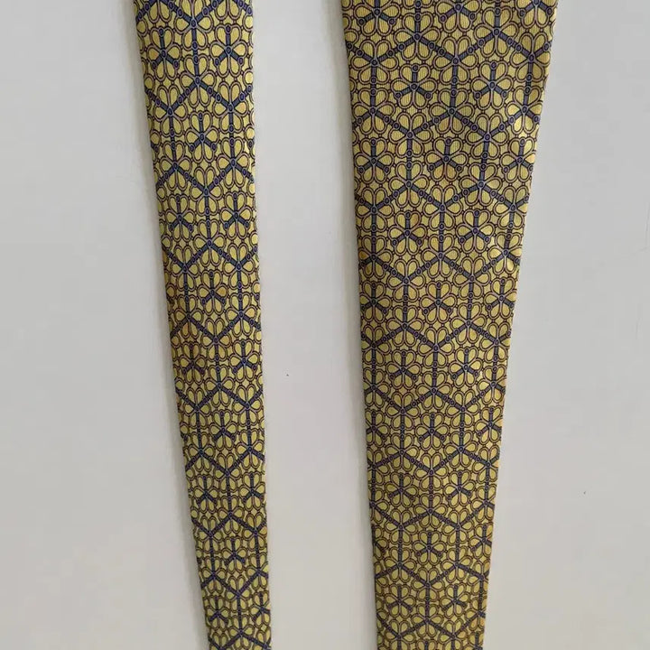 [BUNJANG] Hermes Yellow Pattern Tie / 에르메스 넥타이 옐로우 패턴