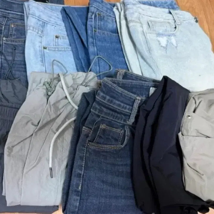 [BUNJANG] Mixed Apparel Bundle Set / 여성바지/청바지/트레이닝복 혼합 의류 모음