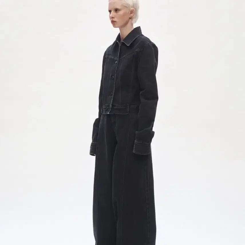 [BUNJANG] Trimingbird Incision Denim Jacket Pants Setup / 트리밍버드 인시전 자켓 팬츠 셋업 incision denim