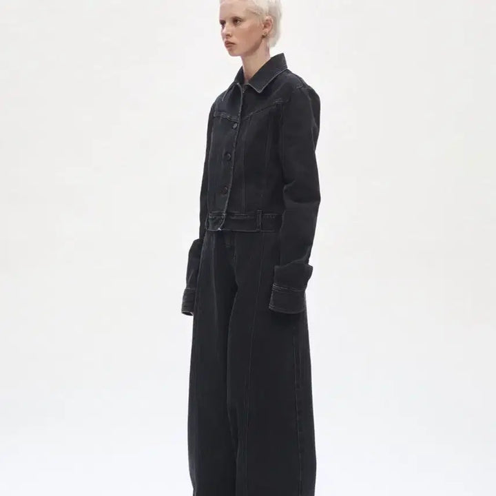 [BUNJANG] Trimingbird Incision Denim Jacket Pants Setup / 트리밍버드 인시전 자켓 팬츠 셋업 incision denim