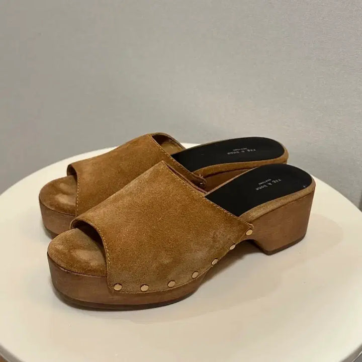 [BUNJANG] Rag & Bone Suede Mule Slippers / Rag & Bone 스웨이드 뮬 슬리퍼