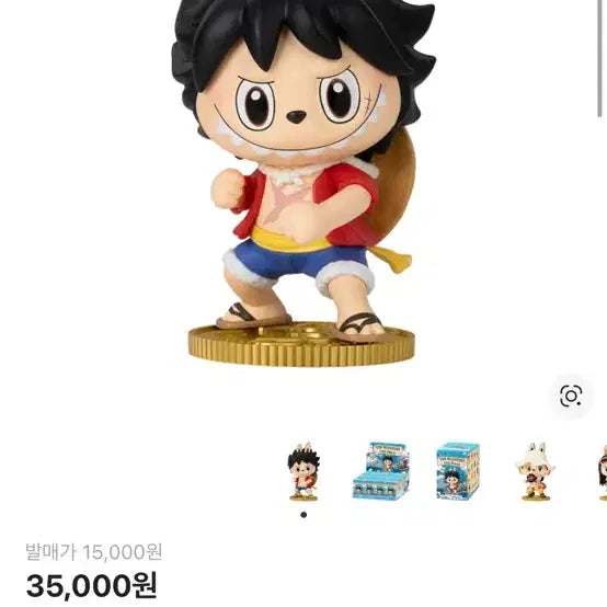 [BUNJANG] Pop Mart Labubu Monkey D. Luffy Figure / 팝마트 라부부 원피스 몽키 D. 루피 피규어