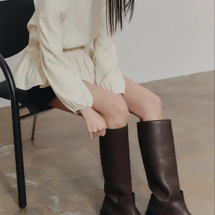 [BUNJANG] Vantiz String Blouse / 벤티즈 스트링 블라우스 긴팔 화이트