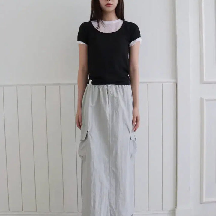 [BUNJANG] Heint Cargo Long Skirt / 헤인트 카고 롱 스커트 완판 (정가 8.7만원)