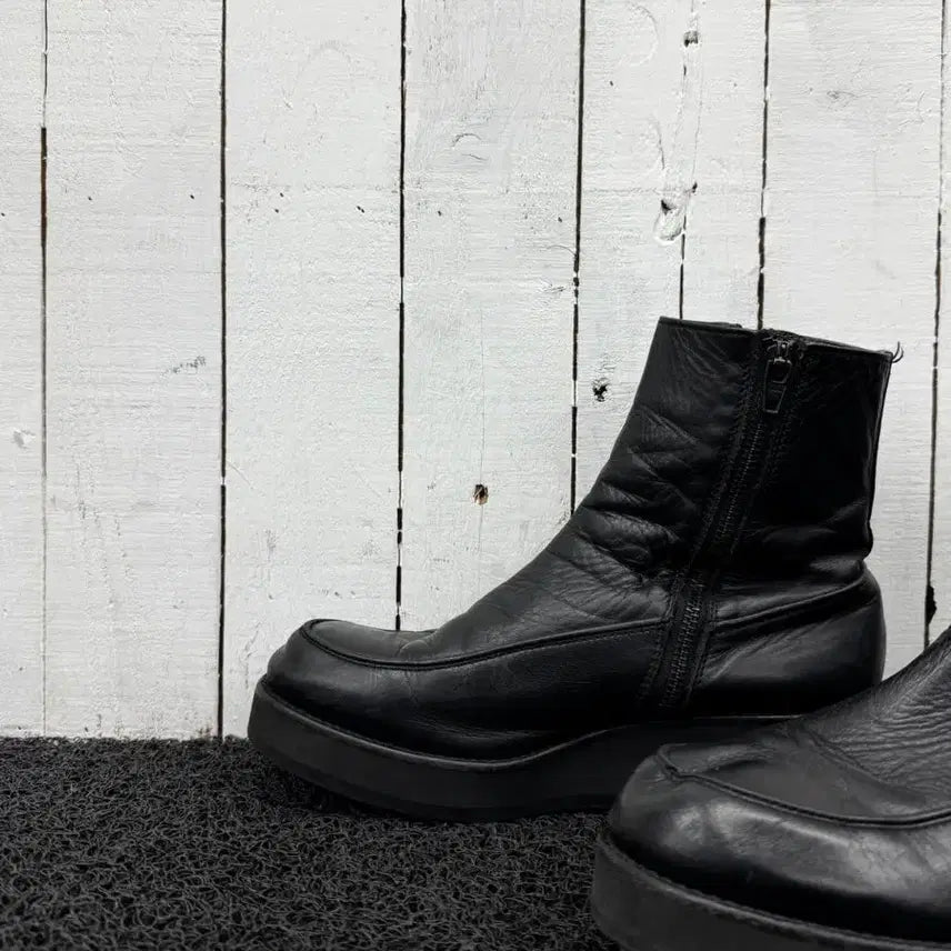[BUNJANG] Yohji Yamamoto Smooth Leather Platform Boots / 요지 야마모토 스무스레더 플랫폼 부츠