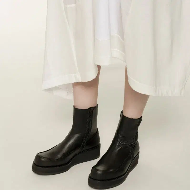 [BUNJANG] Yohji Yamamoto Smooth Leather Platform Boots / 요지 야마모토 스무스레더 플랫폼 부츠