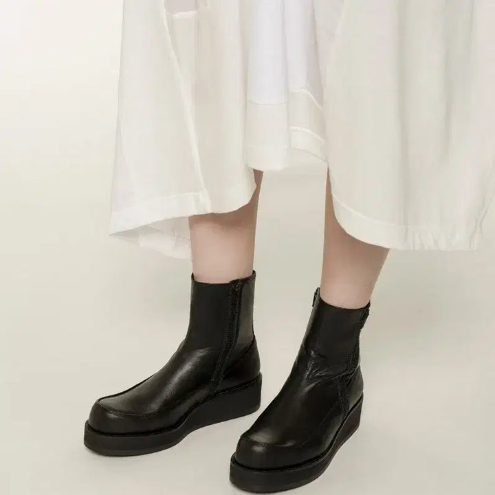 [BUNJANG] Yohji Yamamoto Smooth Leather Platform Boots / 요지 야마모토 스무스레더 플랫폼 부츠