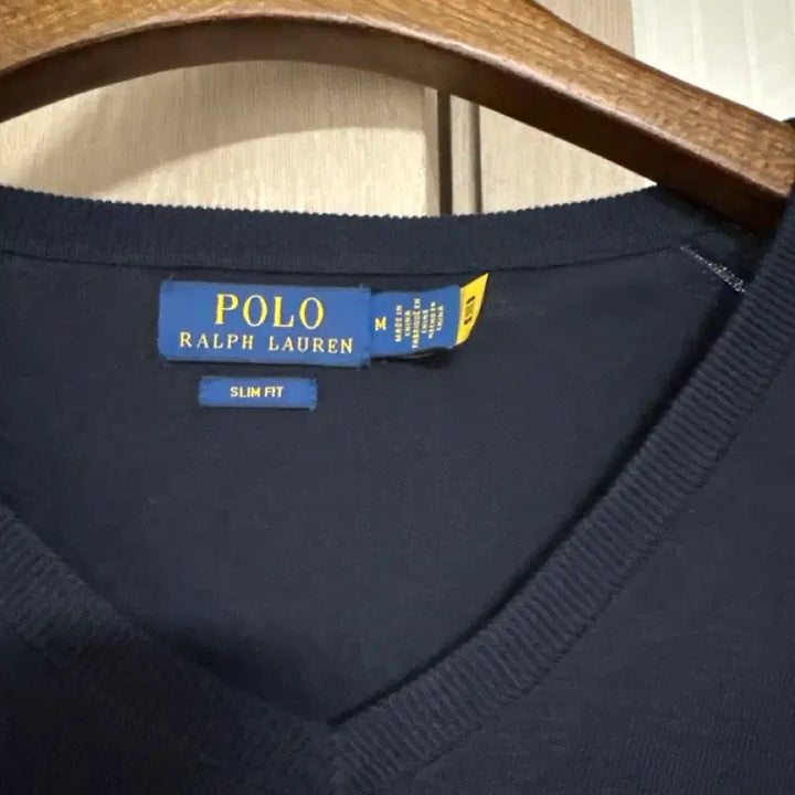 [BUNJANG] Polo Ralph Lauren V-Neck Knit Navy M / 폴로 랄프로렌 브이넥 니트 네이비 m