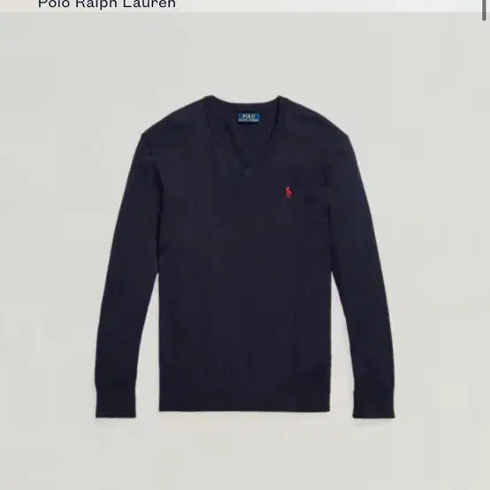 [BUNJANG] Polo Ralph Lauren V-Neck Knit Navy M / 폴로 랄프로렌 브이넥 니트 네이비 m