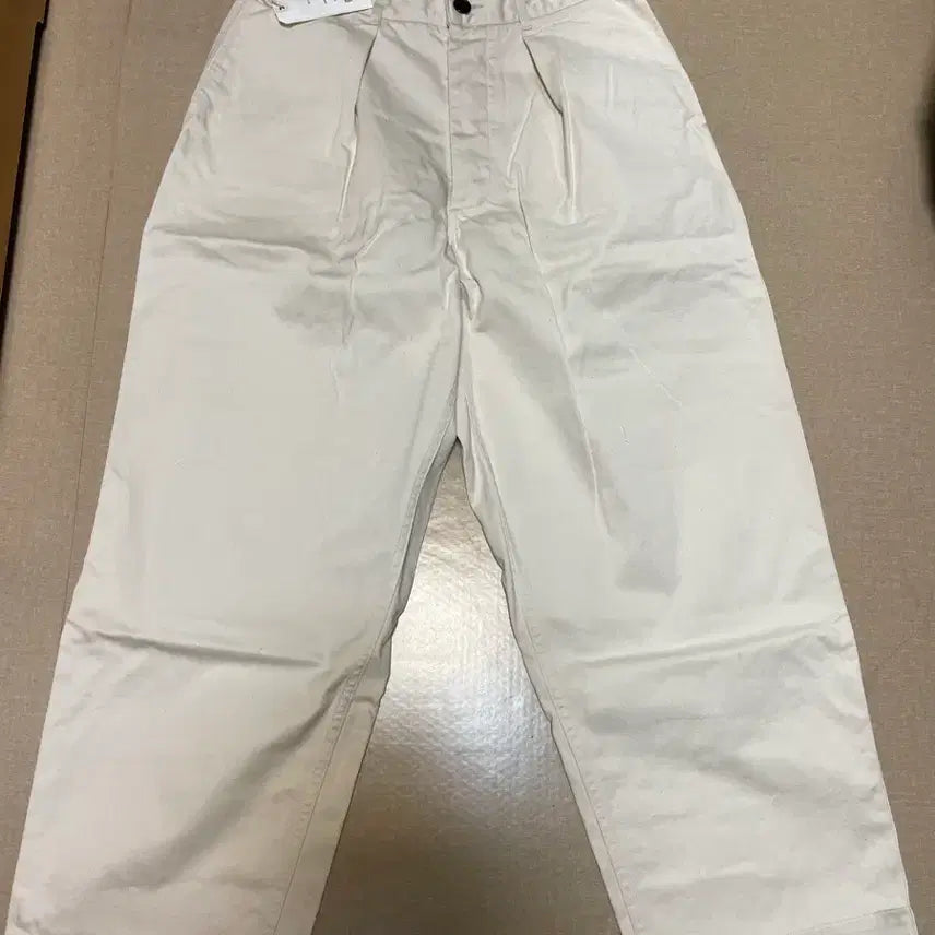 [BUNJANG] Ordinary Fits One-Tuck Wide Pants (Waistband) / 오디너리핏츠 원턱 와이드팬츠(신치백)