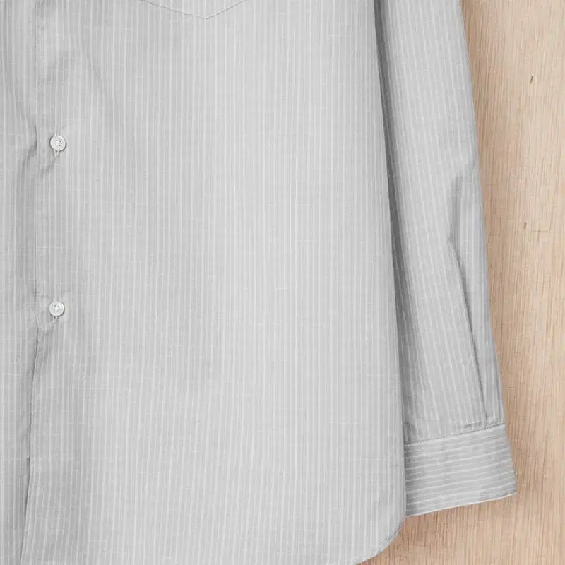 [BUNJANG] Still By Hand Gray Check Shirt (Size 1) / 스틸바이핸드 그레이 체크 셔츠 1사이즈 (새상품)