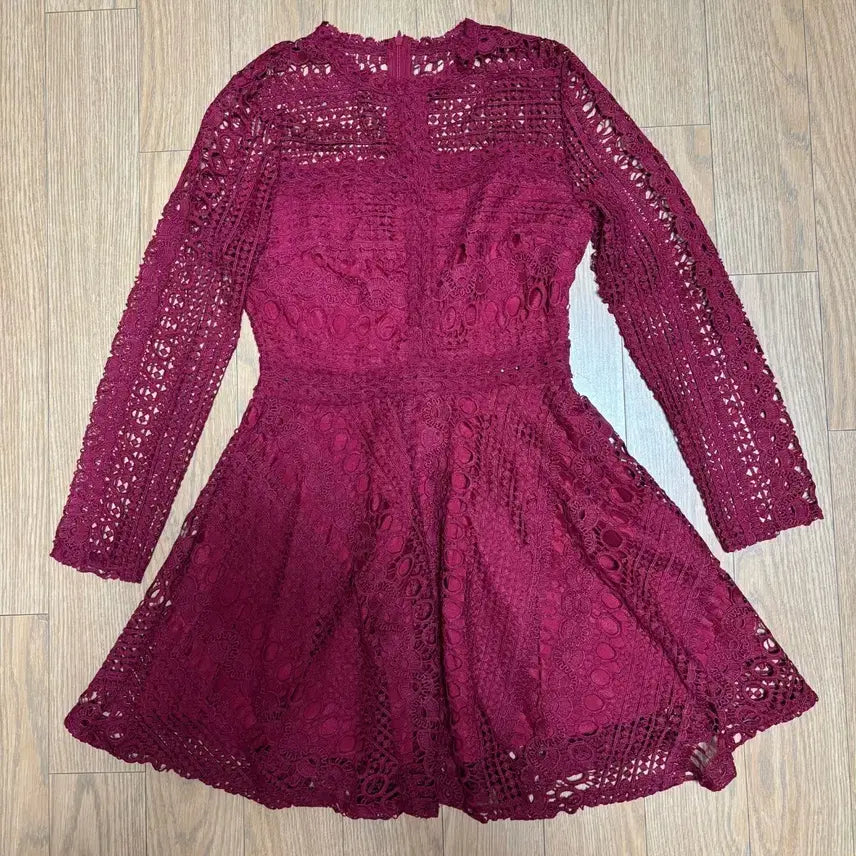[BUNJANG] Milkcocoa Burgundy Dress / 밀크코코아 버건디 원피스