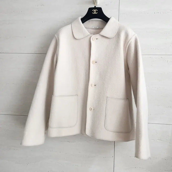 [BUNJANG] Ivory Wool Jacket / button off 아이보리 울 자켓