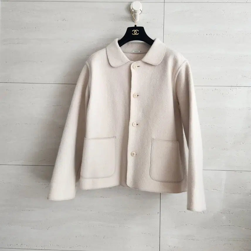 [BUNJANG] Ivory Wool Jacket / button off 아이보리 울 자켓