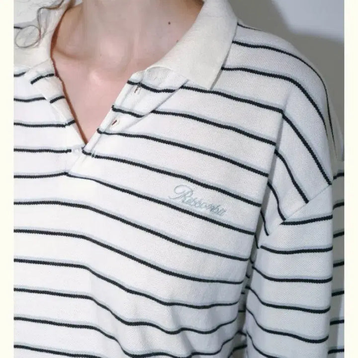 [BUNJANG] RBB Stripe PK T-shirt / 리본빛 RBB stripe pk 스트라이프 피케티