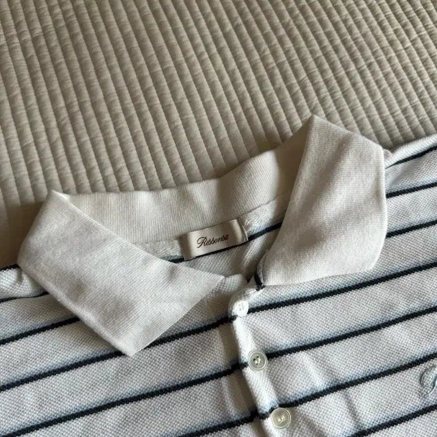 [BUNJANG] RBB Stripe PK T-shirt / 리본빛 RBB stripe pk 스트라이프 피케티