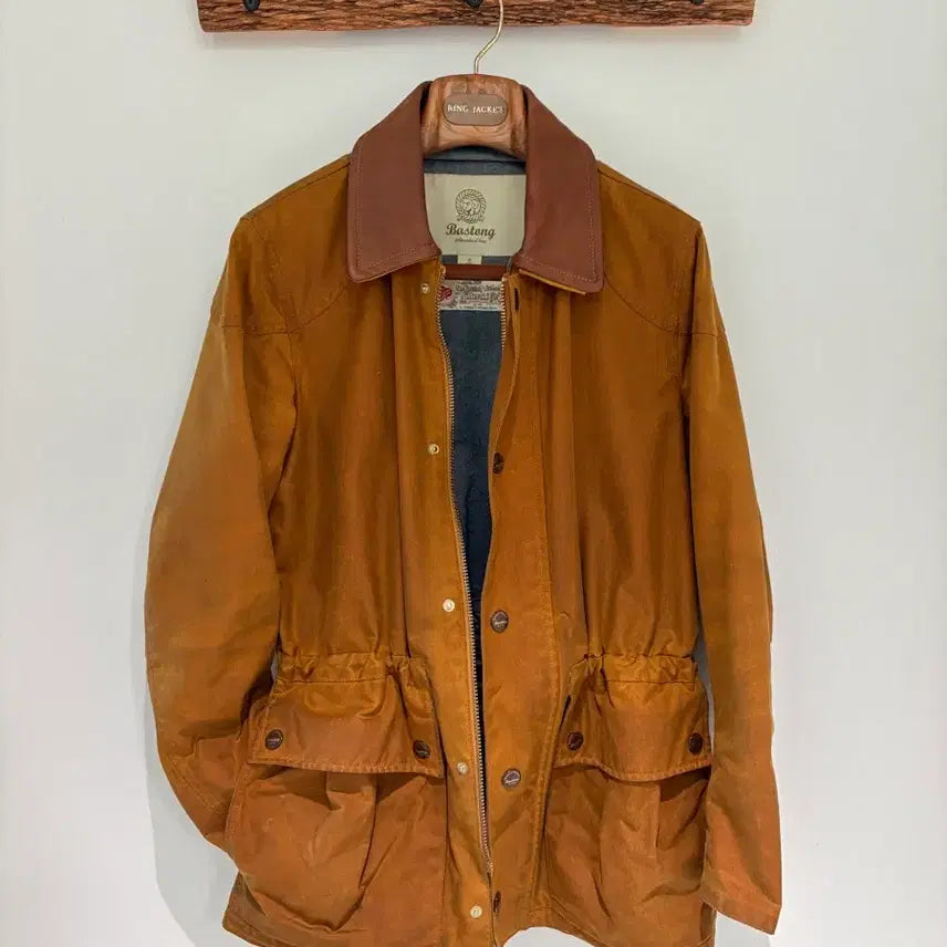 [BUNJANG] Bastong 001 Rust Brown Wax Jacket / 바스통 001 러스트 브라운 왁스 자켓